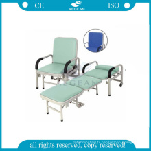 AG-AC001 Meilleure vente cadre en acier utilisé hôpital accompagner chaise